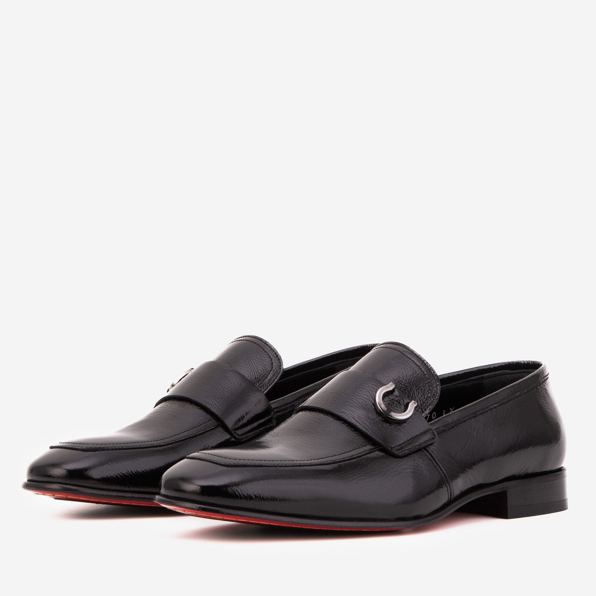 Vinci Leather The Blackwell Black Patent Bit Loafer Men Shoe – product view 2