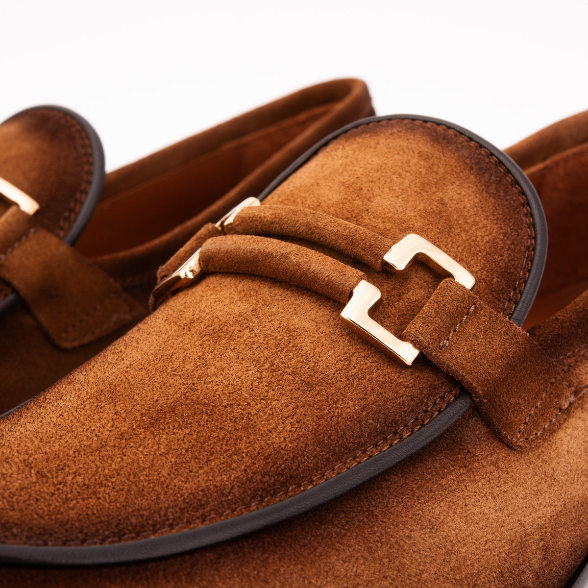 The Brooks Brown Suede Bit Loafer Men Shoe – product view 3