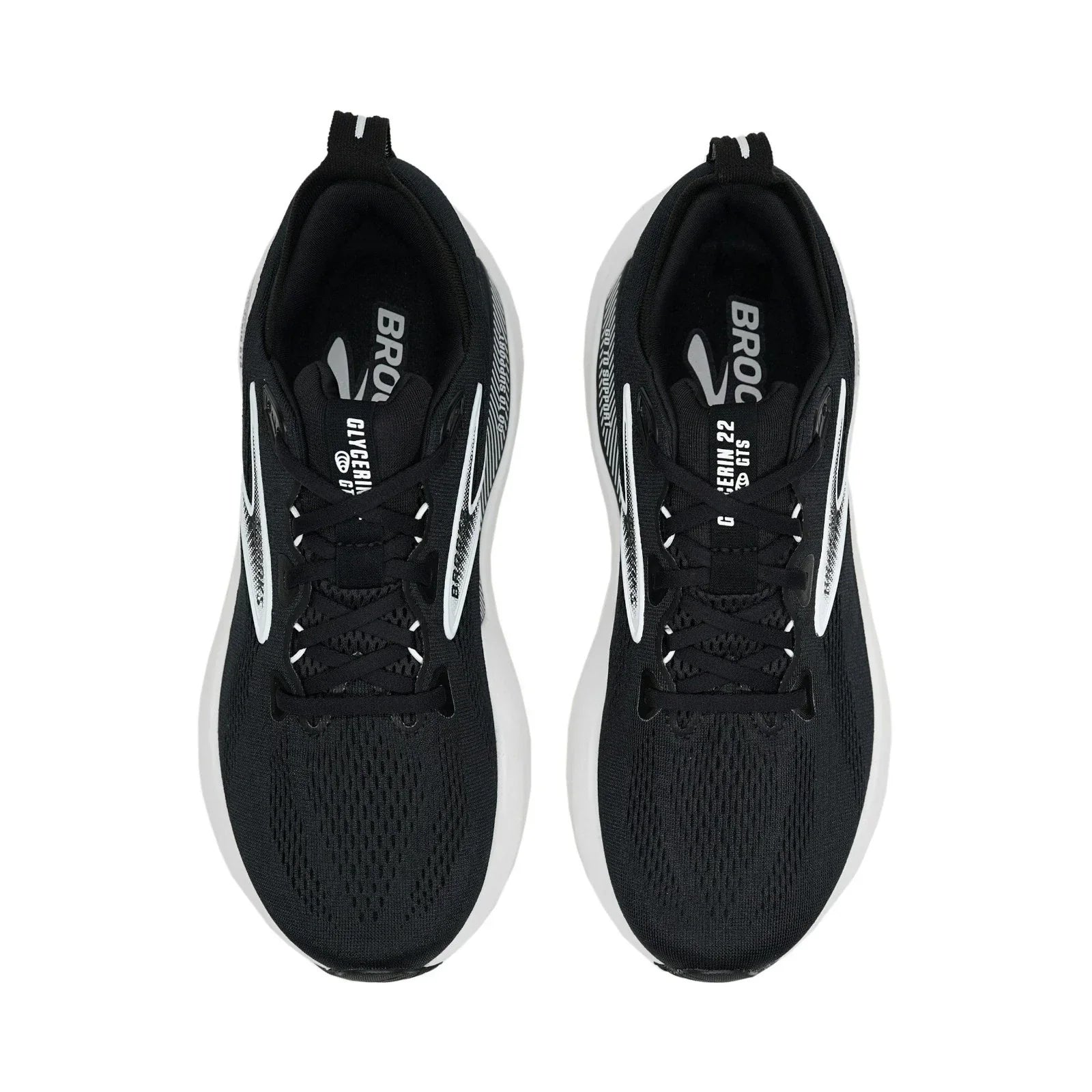 Brooks Glycerin GTS 22 Women's Sneakers — Black/Gray Running