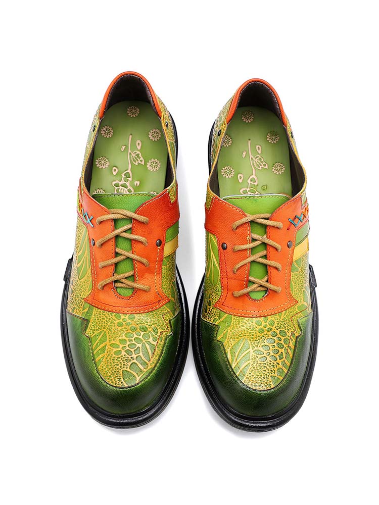 Hand-printed Flat Cozy Shoes – product view 6