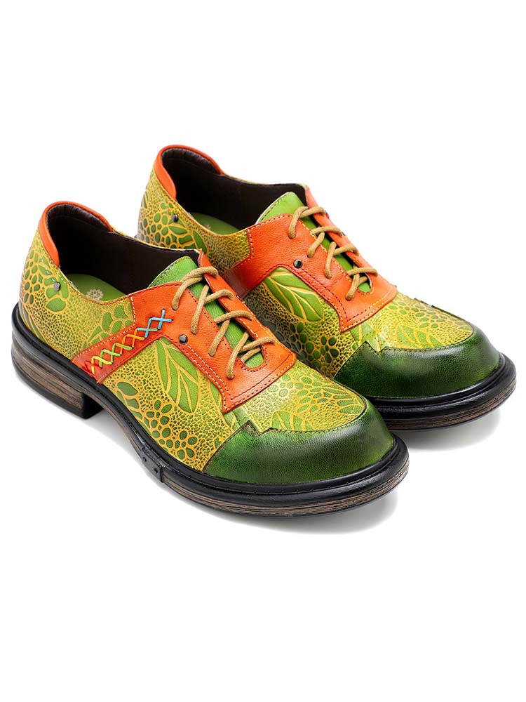 Hand-printed Flat Cozy Shoes – product view 5