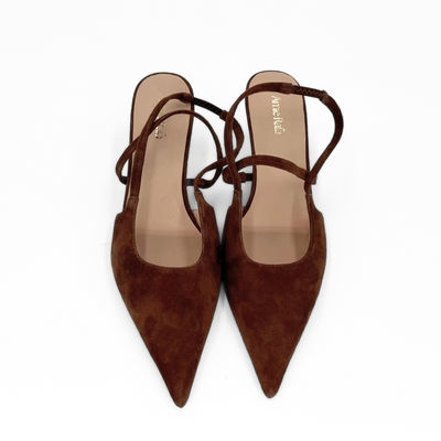 Connie Slingback Suede Heels