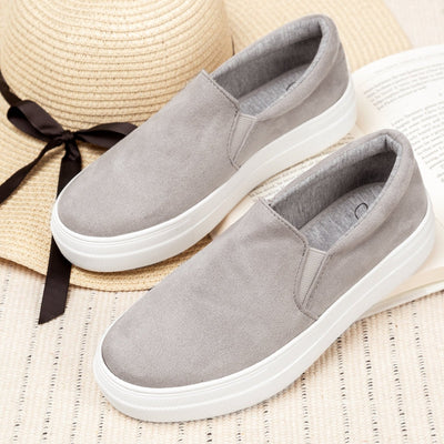 Luna | Grey Suede