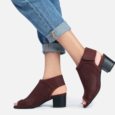 Maddie | Burgundy Nubuck