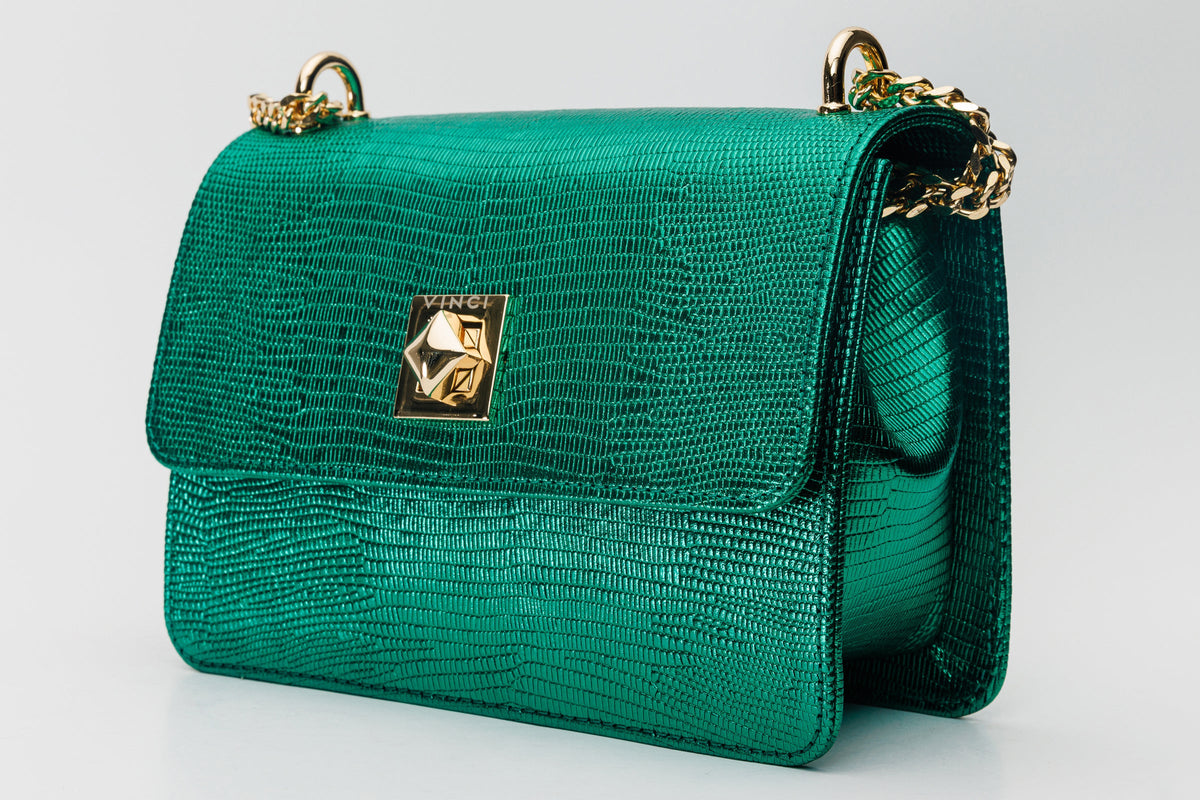 Vinci Leather The Maple Green Leather Handbag – product view 5