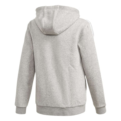 adidas Originals Youth Boys Trefoil Full-Zip Hoodie - MEDIUM GREY / HEATHER WHITE