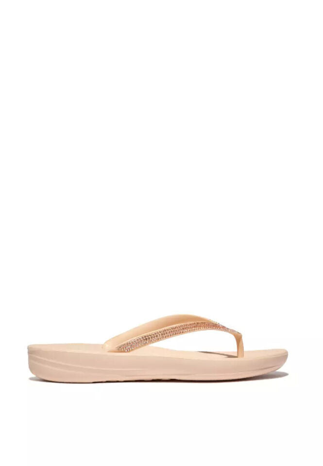 FitFlop Iqushion Foam Ombre Sparkle Slipper Women's Flip Flops — Rose