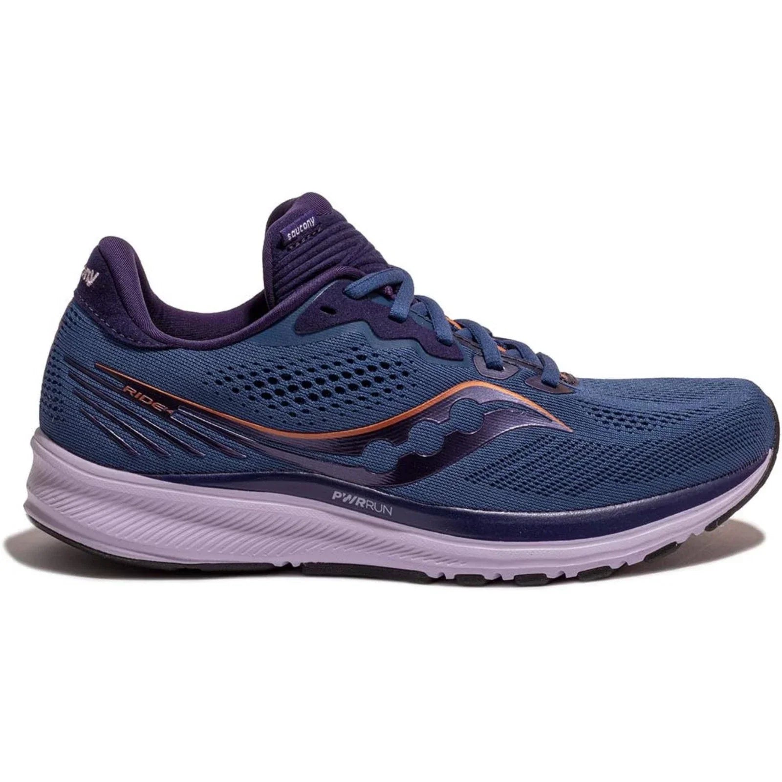 Saucony Ride 14 Women's Sneakers — Midnight/Copper Running