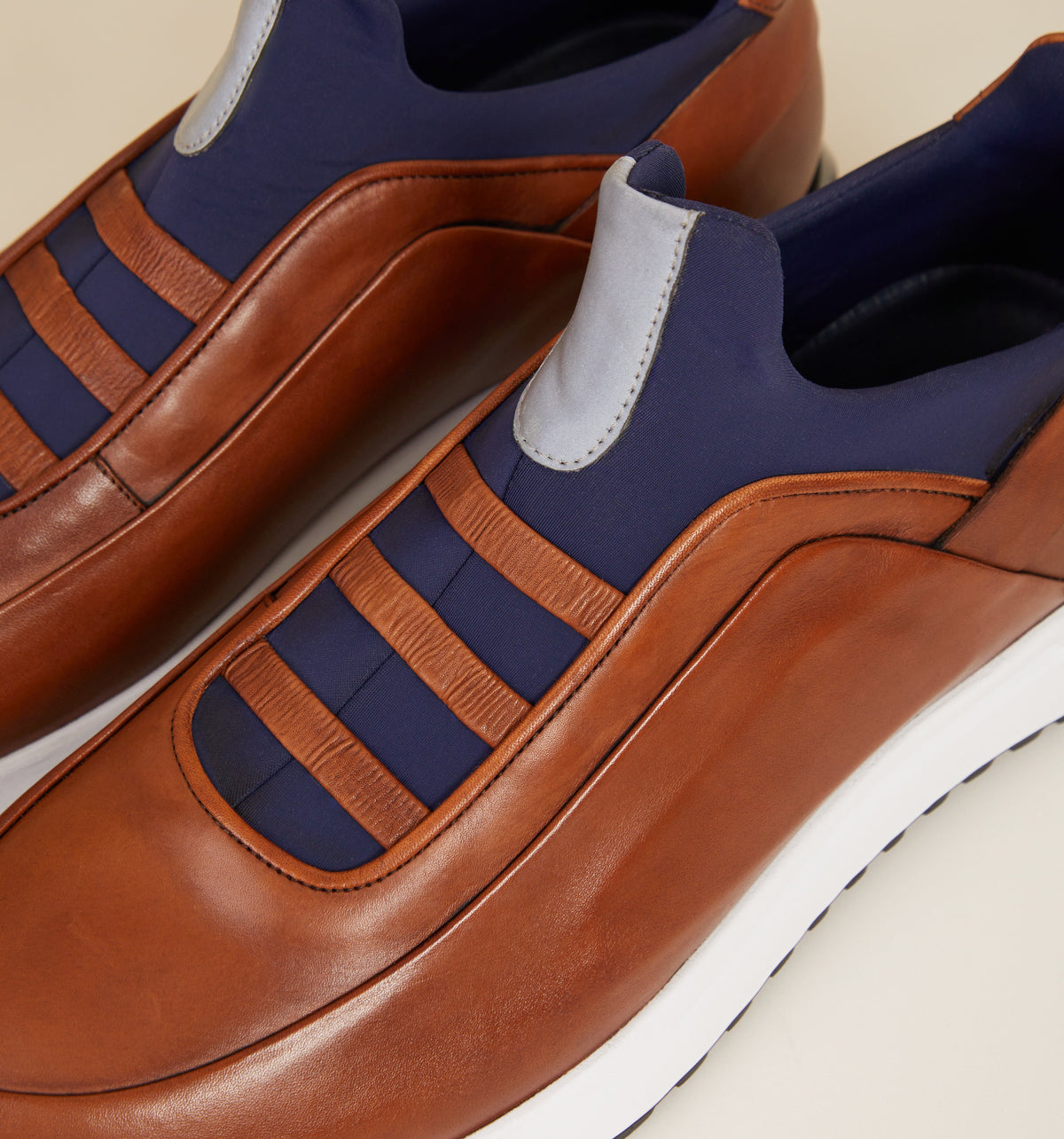 Vinci Leather The Sonoma Tan Leather Men Sneaker – product view 7