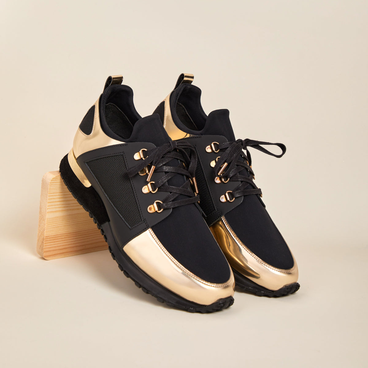 Vinci Leather The Emir Gold Leather Men Sneaker Limited Edition – product view 11
