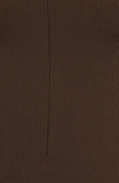 Alo Yoga Romper Rib 1 2 Zip Long Sleeve One Piece Women's Sneakers — Brown/Heather