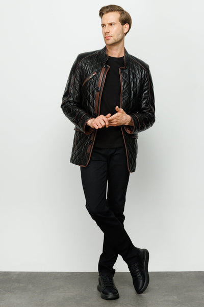 The Martinez Black Leather Men Jacket