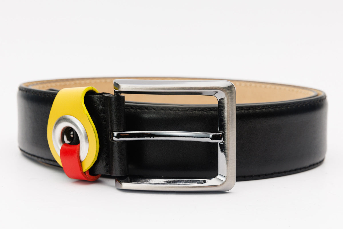 Vinci Leather The Jackie Black Leather Belt – product view 8