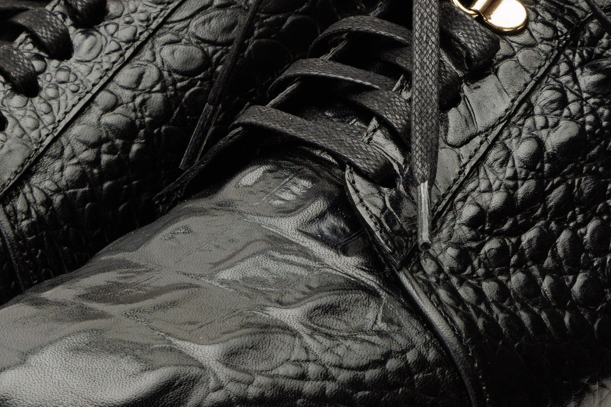 Vinci Leather The Bomba Black Leather Men Sneaker – product view 4