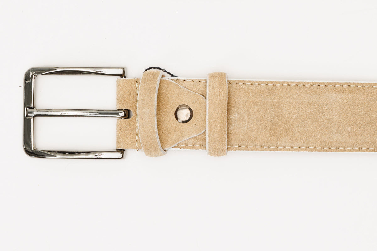 Vinci Leather The Bari Beige Leather Belt – product view 8