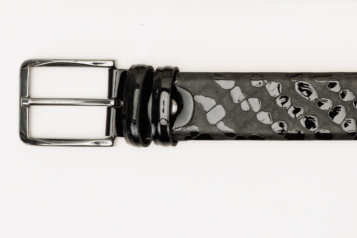 Vinci Leather The Arnold Black Leather Belt – product view 6