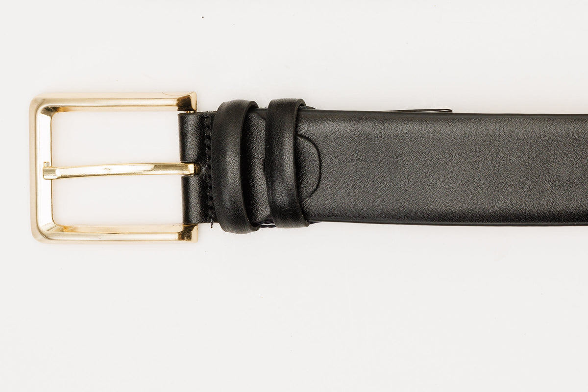 Vinci Leather The Infanta Black Spike Leather Belt – product view 4