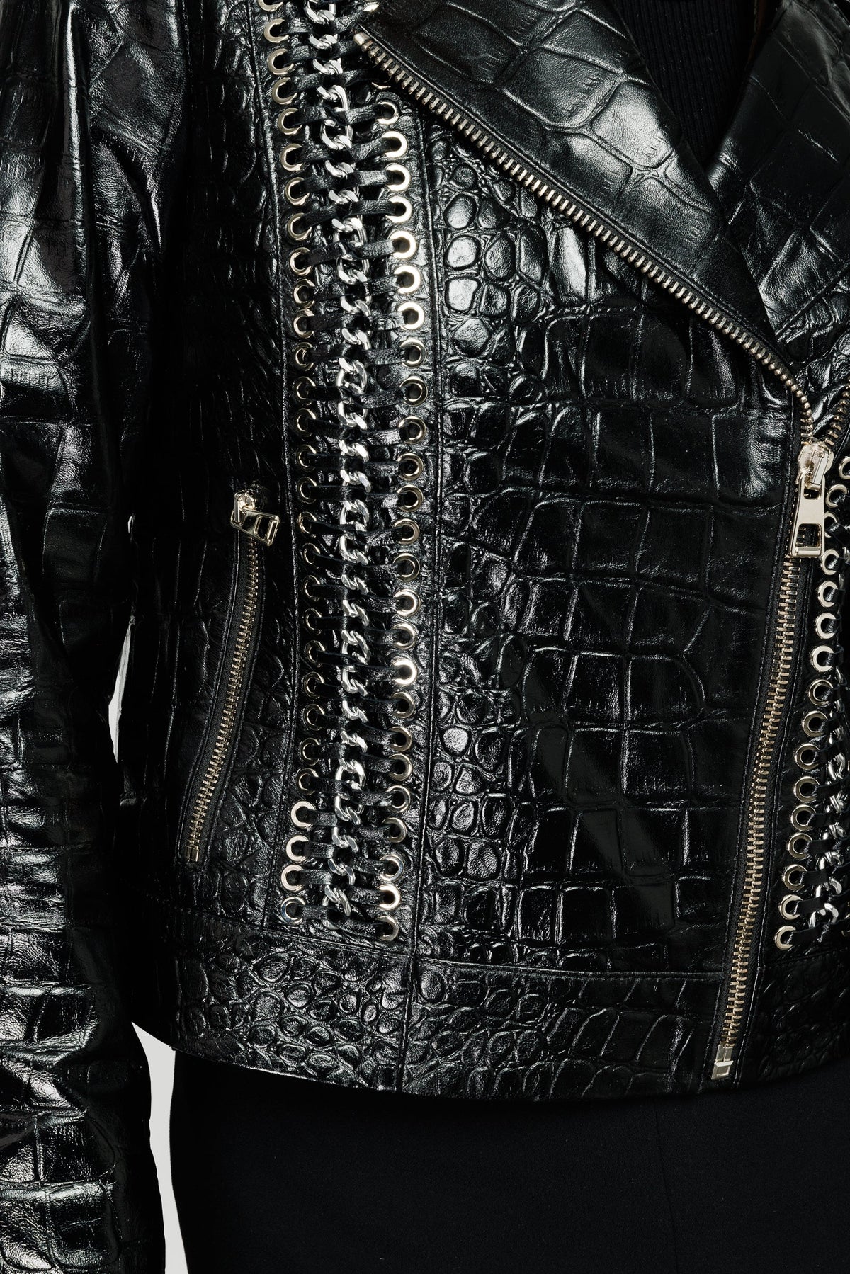Vinci Leather The Lante Black Leather Women Jacket – product view 2