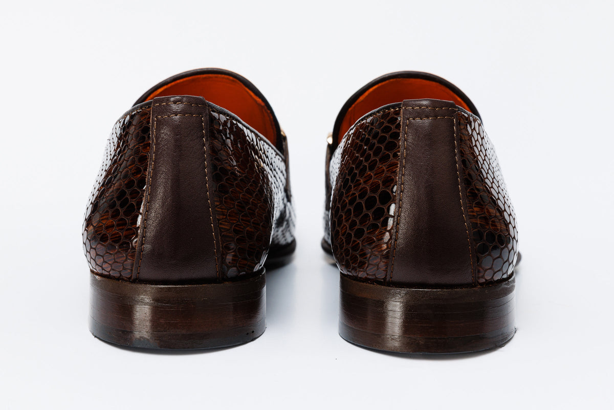 Vinci Leather The King Tan Bit Dress Loafer Men Shoe – product view 4