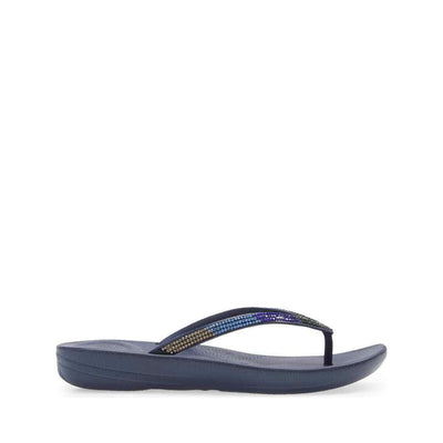 FitFlop Iqushion Ombre Sparkle Women's Flip Flops — Midnight Navy
