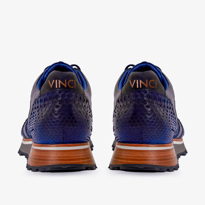 The Boss Pyth Snk Skin Navy Blue Men Sneaker