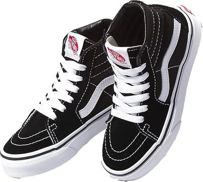 Vans UY Sk8 Hi VD5F6BT Trainers Kids' Sneakers — Black/White Leather High-Top