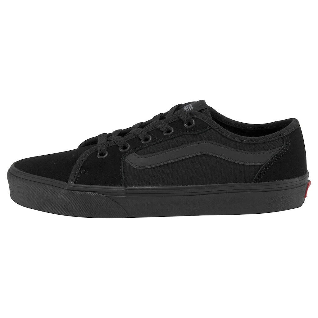 Vans Filmore Decon Women's Sneakers — Black Canvas Low-Top
