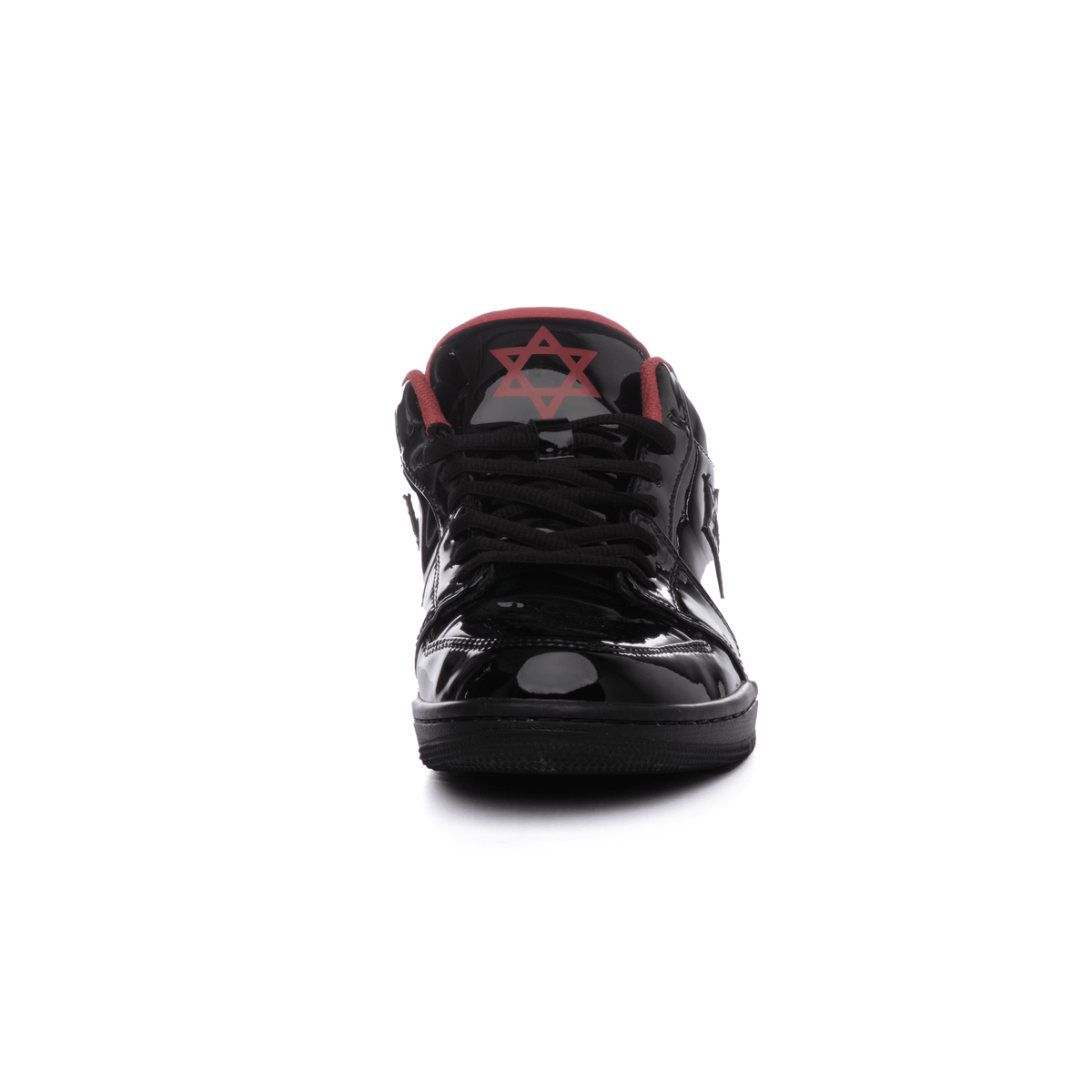 Air Maccabees Low Top (Black) Israel Star of David Leather Sneakers with Magen David – product view 4