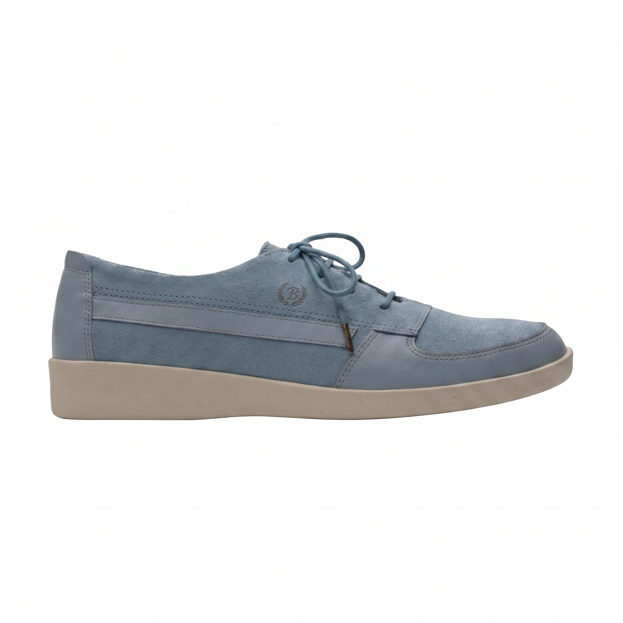 Johnny Famous Bally Style Midtown Men’s Low Tops Powder Blue Suede