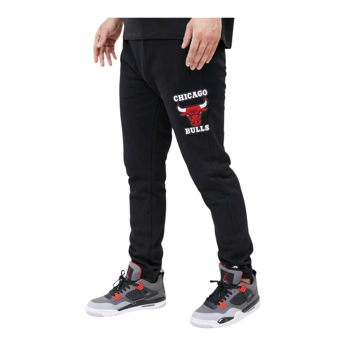 Pro Standard NBA Chicago Bulls Retro Classic Men's Sweatpants — Black – product view 1