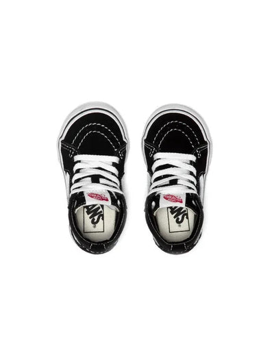 Vans SK8 Hi Round Toe Kids' Sneakers — True White/Black