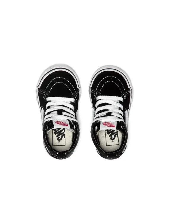 Vans SK8 Hi Round Toe Kids' Sneakers — True White/Black