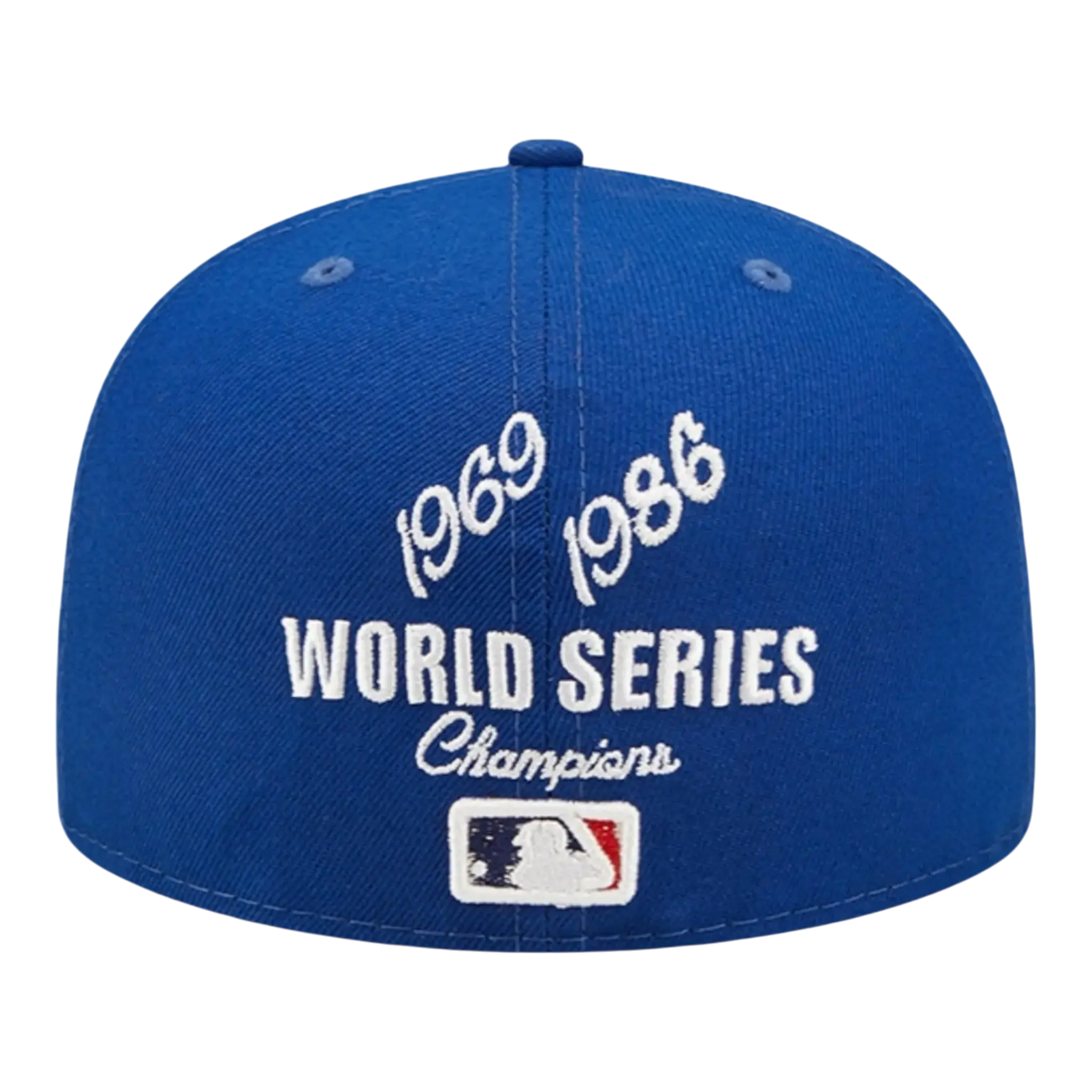 New Era Crown Champs WS 59Fifty New York Mets Men Fitted Hat Royal