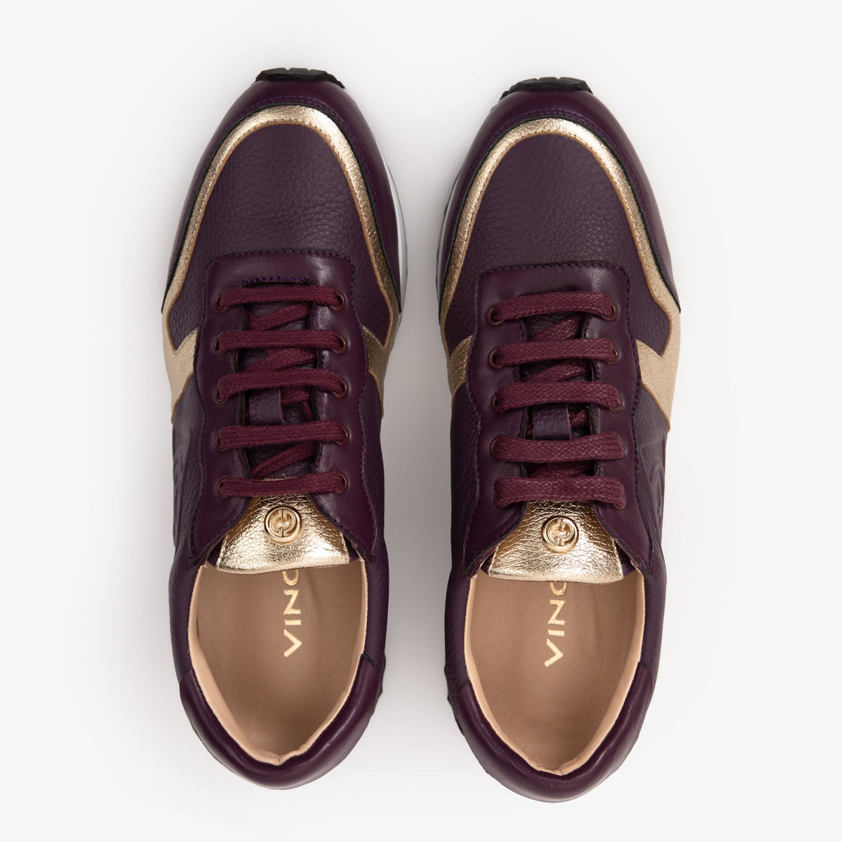 Vinci Leather The Masal Purple Leather Women Sneaker – product view 4