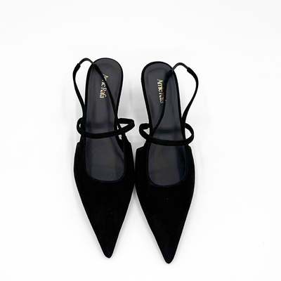 Connie Slingback Suede Heels