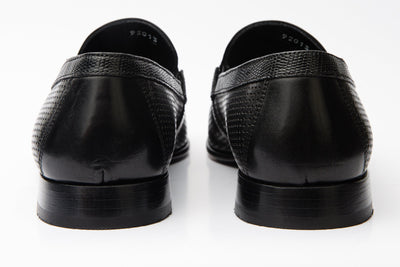 The Acerra Black Leather Loafer Men Shoe Final Sale!