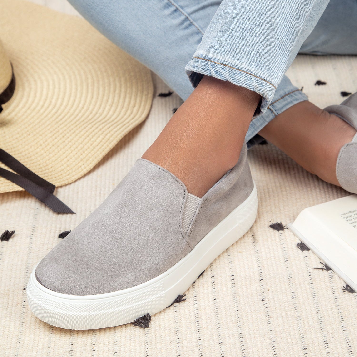 Luna | Grey Suede