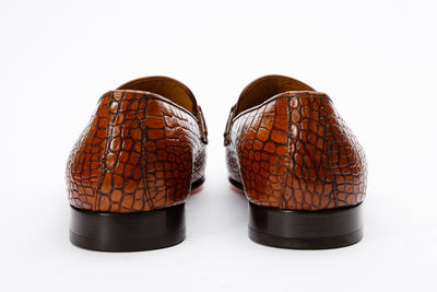 The Monaco Tan Leather Men Shoe Bit Loafer