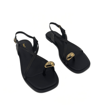 Laney Strappy Gold Toe Sandals