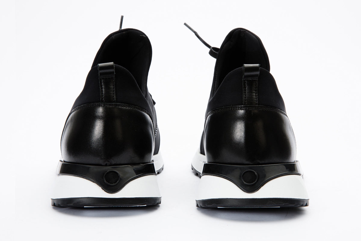 The Nebreska Black Leather Men Sneaker Final Sale!