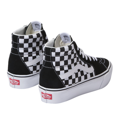 Vans SK8 Hi 2.0 Women's Sneakers — Black/White/Checkerboard