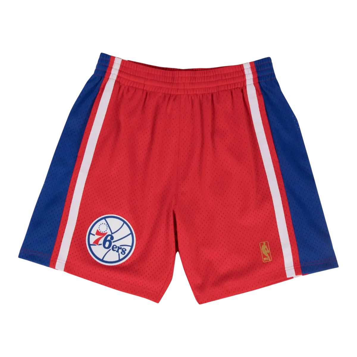 Mitchell & Ness NBA Swingman Philadelphia 76ers Road 1996-97 Men's Shorts — Black/Red – product view 1