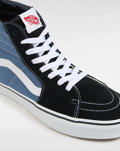 Vans Sk8 Hi Men's Sneakers — Blue/Black Suede