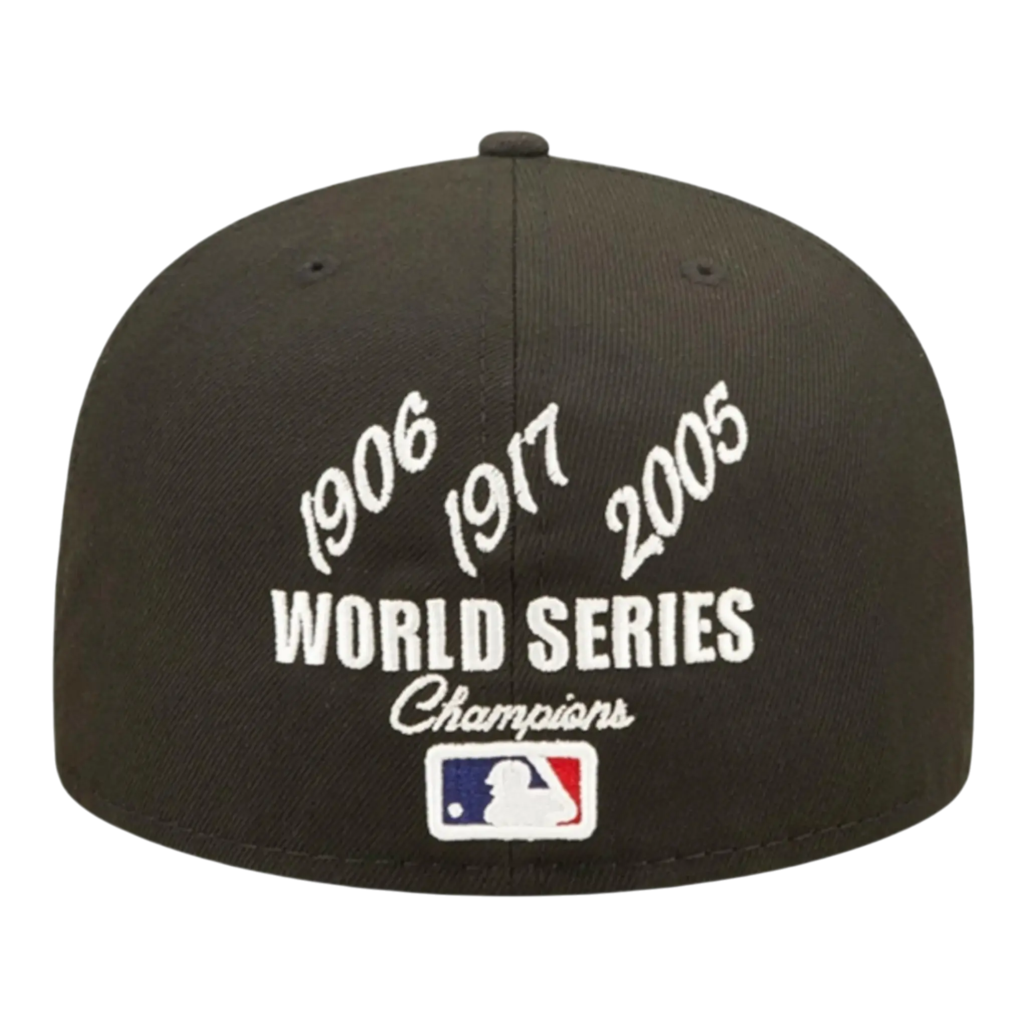 New Era Chicago White Sox Crown Champs WS Men Fitted Hat Black