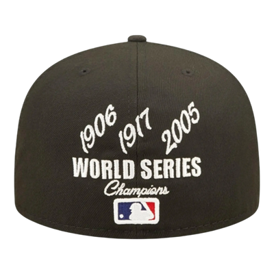 New Era Chicago White Sox Crown Champs WS Men Fitted Hat Black