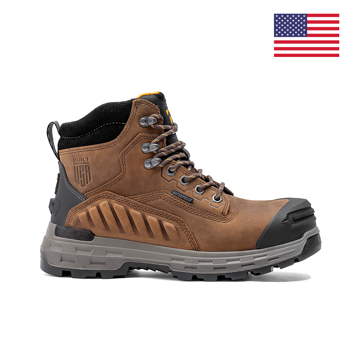 Wildwood 6” Waterproof Comp Toe Boot – Brown - Built in USA