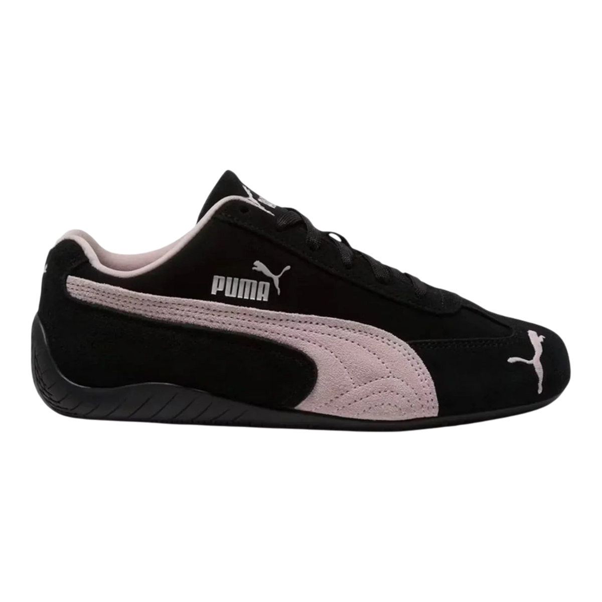 PUMA Speedcat OG Women's Sneakers — Black & Mauve Suede Low-Top