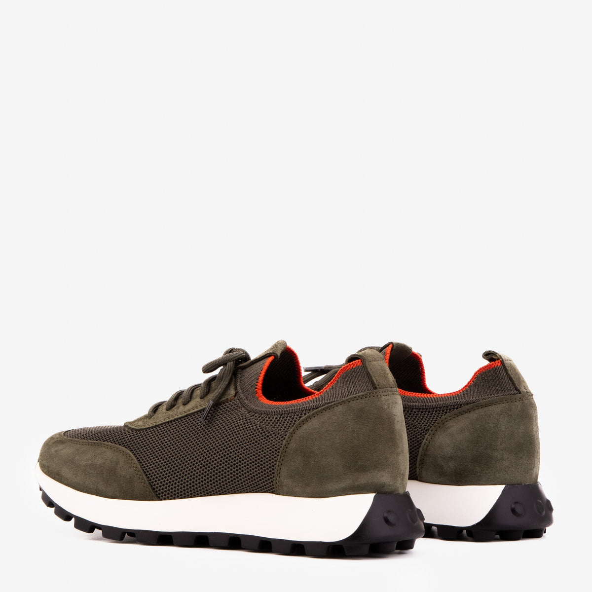 Vinci Leather The Berlin Green Suede Leather Men Sneaker – product view 5