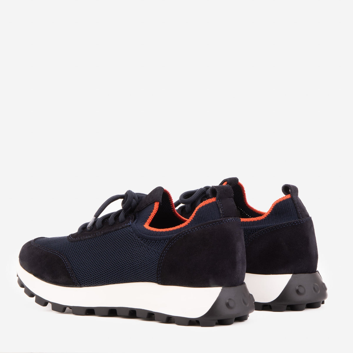 Vinci Leather The Berlin Navy Suede Leather Men Sneaker – product view 6