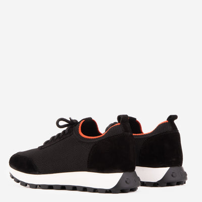 The Berlin Black Suede Leather Men Sneaker